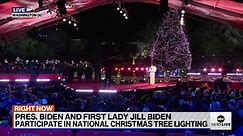Pres. Biden and First Lady Jill Biden participate in national Christmas tree lighting