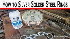 Harris Brazing Alloy - How to Silver Solder Steel Rings - Soldering Tutorial