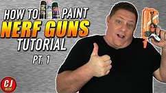 How To Spray Paint Nerf Guns - TUTORIAL