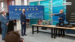 Pres. Biden tours electric vehicle facility