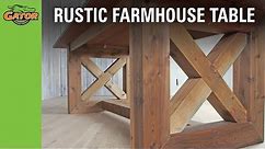 How-to make a Rustic Cedar Farmhouse Dining Table