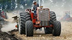Vintage Tractors Plowing at Half Century of Progress Show 2023 | Great Looking Tractor in Field