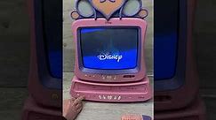 Disney Princess Pink TV DVD VHS Combo CRT Retro Television