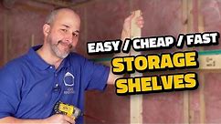 Simple DIY Storage Shelves