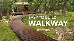 Easy DIY Wooden Walkway | Path To My Outdoor Kitchen | Part 10