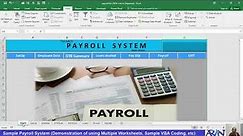 MS Excel : Designing a Payroll System Part 1