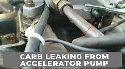 Carburetor is leaking gas from Accelerator pump. 1970 F250 FE 360 engine