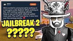 NEW BADIMO Game COMING!! JAILBREAK 2!? | Asimo3089 & Badcc | 🔴 Roblox Jailbreak LIVE