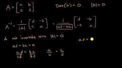 Invertible and noninvertibles matrices