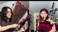Epic Crazy Train bagpipe and electric violin duet with @PiperAlly