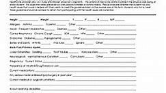 Red Cross Physical Form - Fill Online, Printable, Fillable, Blank | pdfFiller