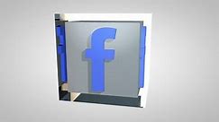 Editorial Animation: 3d Rotating Facebook Stock Footage Video (100% Royalty-free) 30735187