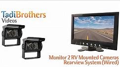 2 Wired RV, Trailer Backup Camera with 7 inch Monitor from www.tadibrothers.com