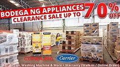APPLIANCES BODEGA CLEARANCE SALE UP TO 70% OFF (Aircon, Ref, Washing Machine & More) Tour & Price