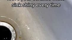 Here is how to leave your ceramic white sink shiny every time. I took my favorite product BarKeepers friends and sprinkle it generously throughout With a non-scratch sponge scrub the product into the sink. Scrub inside and around the drain. Don’t forget a faucet. Rinse. Dry out with the towel Look at that! Beautiful and shiny sink! @barkeepersfriend #cleaningsink #ceramicsink #housekeep #smallnusiness #cleaningcompany #ladyboss