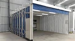 Retractable Spray Booth Installation For Reference