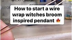 🍁🍁 How to begin a witches broom inspired pendant with black kyanite. Using 2 21 gauge square wire and 26 gauge round dead soft weaving wire. Tools- you will need flush cutters and needle nose pliers. kyanite stones of any color, steel wool 0000, liver of sulphur, and a lot of good energy. #tutorials #tipsandtricks #jewelry #jewelrytutorial #wirewrappedjewelry #wirewraptutorial #coloredgemstones #kyanitejewelry #halloweenjewelry #witchyvibes #metaphysical #healingstones #wirecraft #crystals | S