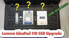 Lenovo IdeaPad 110-15ibr SSD upgrade & USB Boot Bios Settings Solution