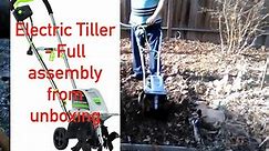 Electric Tiller/Cultivator assembly from box