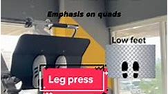 Leg press machine is mainly for QUADS, but you can emphasize different parts of your legs. #legpress #legpressmachine #quads #gym | Train Yourself