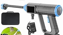 Cordless Pressure Washer, 950PSI Portable Power Cleaner Gun, 22500mAh Battery, 6 in 1 Nozzle,Handheld High-Pressure Car Washer Gun for Home/Floor Cleaning & Watering/Washing Cars/Fences (Blue Black)