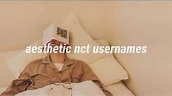 aesthetic nct username -
