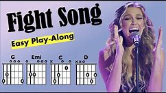 Fight Song (Rachel Platten) Guitar Chord and Lyrics Play-Along Chart