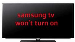 Samsung tv won't turn on | How to Fix a Samsung Smart TV is not turning On 2023