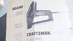 Sears Craftsman Electric Staple Gun 193.684710 User Manual