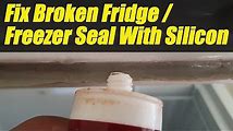 How to Repair a Fridge or Freezer Door Seal with Silicone