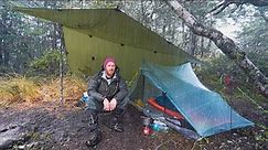 Rainstorm VS Ultralight Shelter - Tent CAMPING in Heavy Rain - Deluge