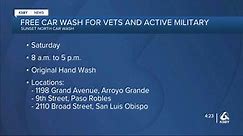 Free car wash for veterans and active military members