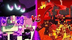 NETHER BOSSES vs ENDER BOSSES - ALL NETHER MOBS vs ALL ENDER MOBS - Minecraft mob Battle 1.19.2