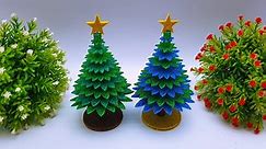 DIY Christmas Decoration Tree | How To Make Easy Christmas Tree From EVA Foam Sheet | DIY Xmas Craft