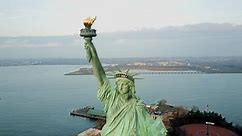 Aerial View Statue Liberty 4k Stock Footage Video (100% Royalty-free) 21784291 | Shutterstock