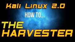 How To - Kali Linux 2.0 - theHarvester