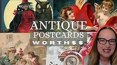 Antique Postcards : Valentines, Christmas, New Years Worth Good Money on eBay