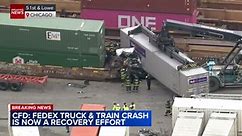 1 dead after freight train hits FedEx truck in South Side rail yard, CFD says