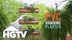 Way to Grow: DIY PVC Hanging Planter | HGTV