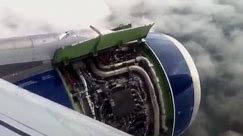 Heathrow emergency landing filmed from BA plane – video