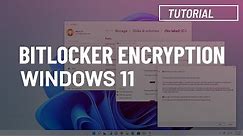 Windows 11: Enable BitLocker drive encryption
