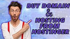 How To Buy Domain And Hosting From Hostinger | Hostinger Tutorial