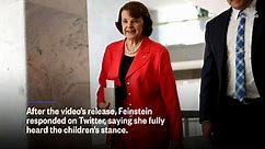 A group of children grill Sen. Dianne Feinstein about climate change