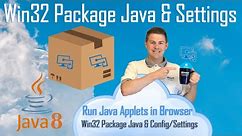 Oracle Java - Win32 Package Java & Settings (7/7)