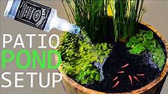 How-to Build a Patio Pond from a Barrel!