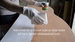 How to Apply General Finishes Whitewash Wood Stain