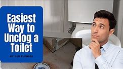 This is the Easiest way to Unclog a Toilet. Unclog an Elongated Toilet FAST!