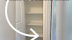Linen Closet Hack! Simple way to get organized and add more storage space.