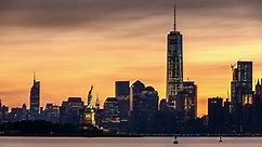 Timelapse With Lower Manhattan, Freedom Stock Footage Video (100% Royalty-free) 10362044
