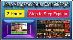 Library Management System Project in Java & MYSQL || Complete Project in one Video with Source Code